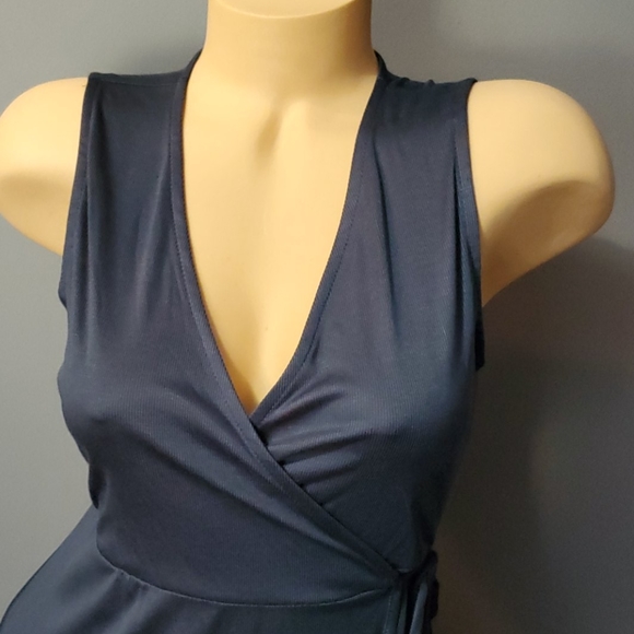 Stunning Blue True Wrap Dress - Picture 10 of 12